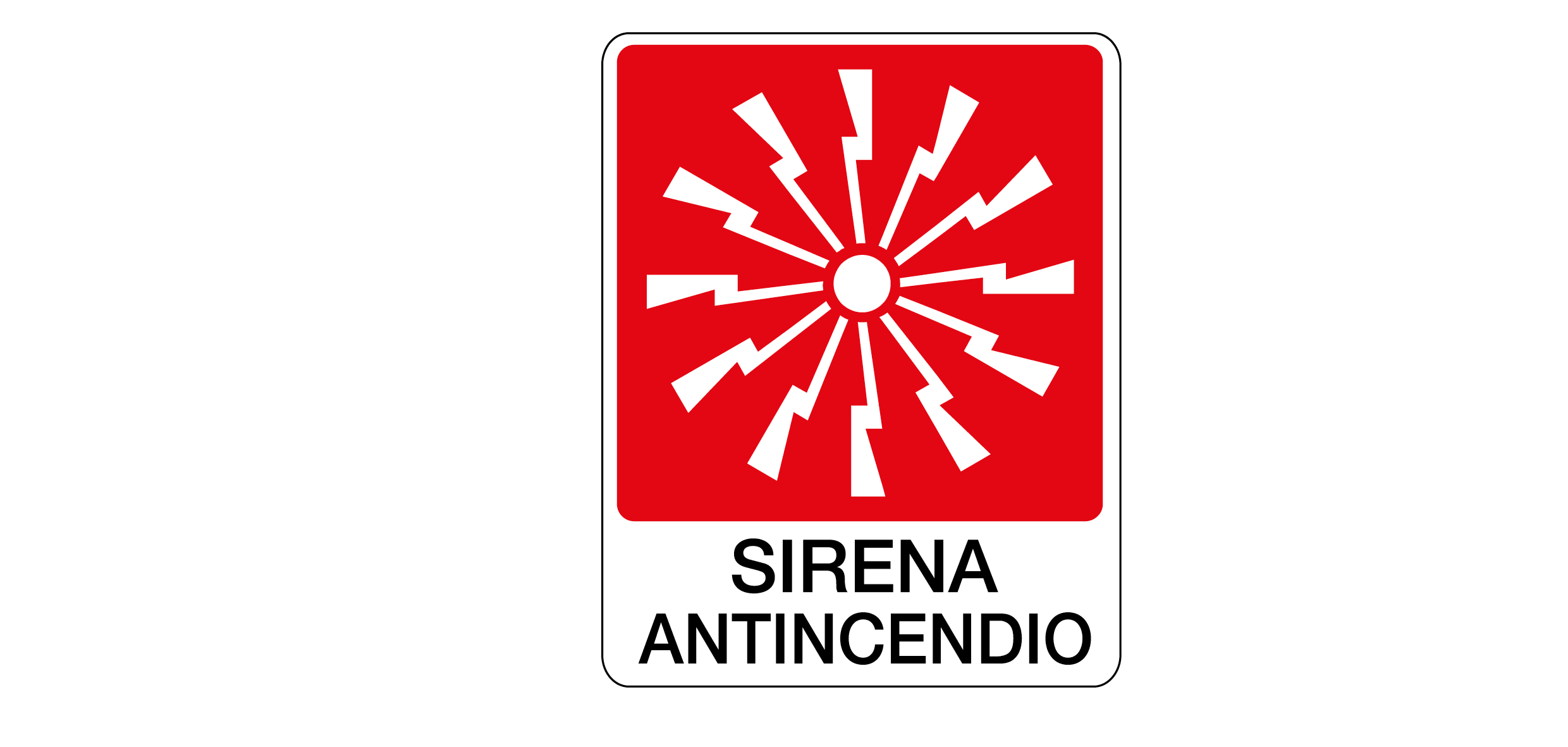 OCMEI SRL - OCM6CR1680-B CART.230X290MM SIRENA ANTINCENDIO
