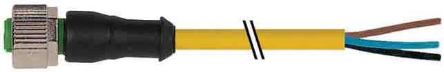MURRELEKTRONIK SRL - MUE7000122212241500 M12 FEM. 0? 4 POLI CON CAVO