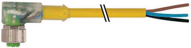 MURRELEKTRONIK SRL - MUE7000124212340500 M12 FEM. 90? CON CAVO + LED