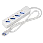 MASTER SRL - MST70490 MULTIPRESA 4 USC.P40 16A CAVO 1.2MT+INT