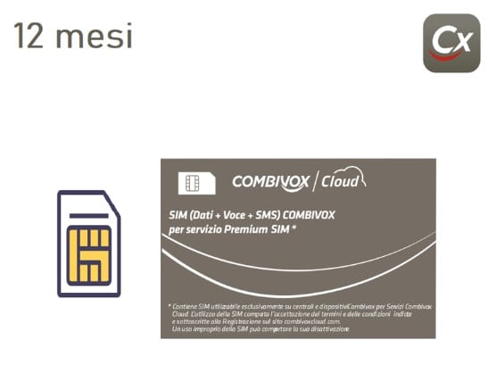 COMBIVOX SRL - CMB71.237 PREMIUM SIM 12 MESI
