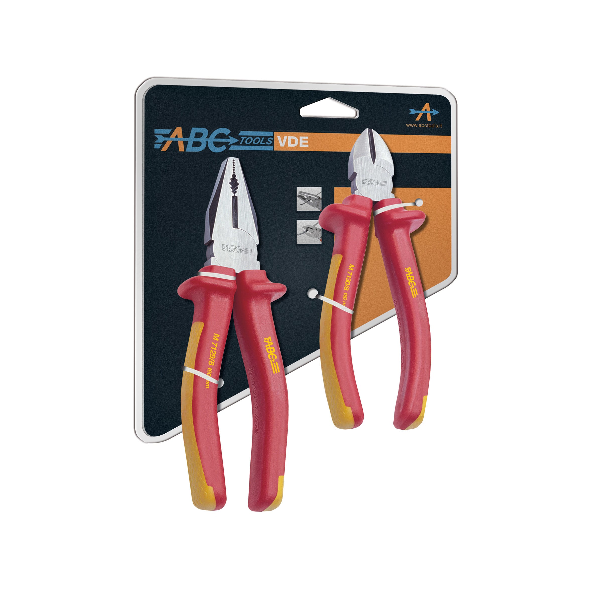 ABC TOOLS SPA - ABCM71365000 ASS. PINZA E TRONCHESE VDE