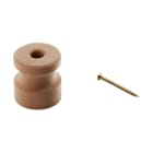 LE PROLUNGHE SAS - PRG7150 ISOLATORE COTTO CON VITE OTTONATA