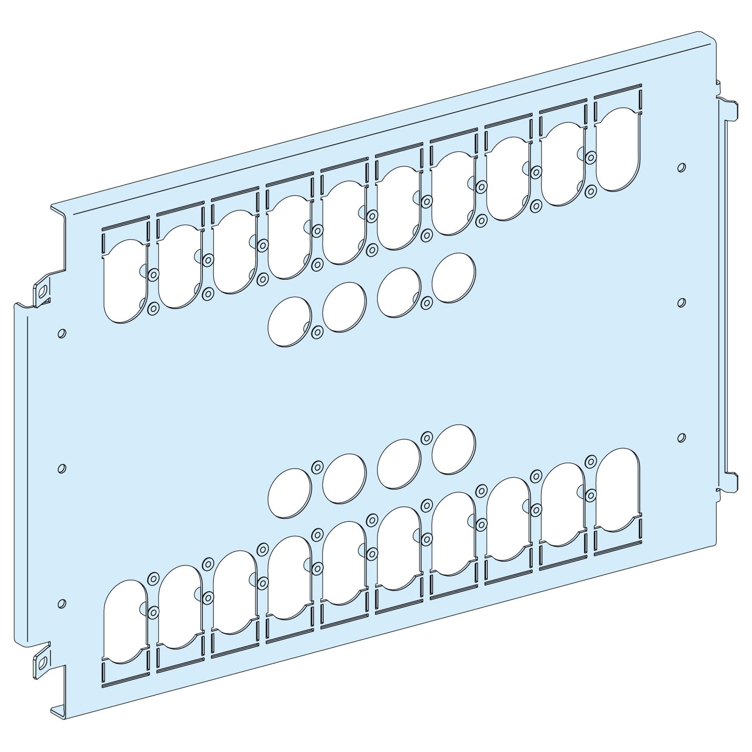 SCHNEIDER ELECTRIC - SNRLVS03422 PIASTRA DI FONDO 3-4 NS250 V FIS ROT/TEL
