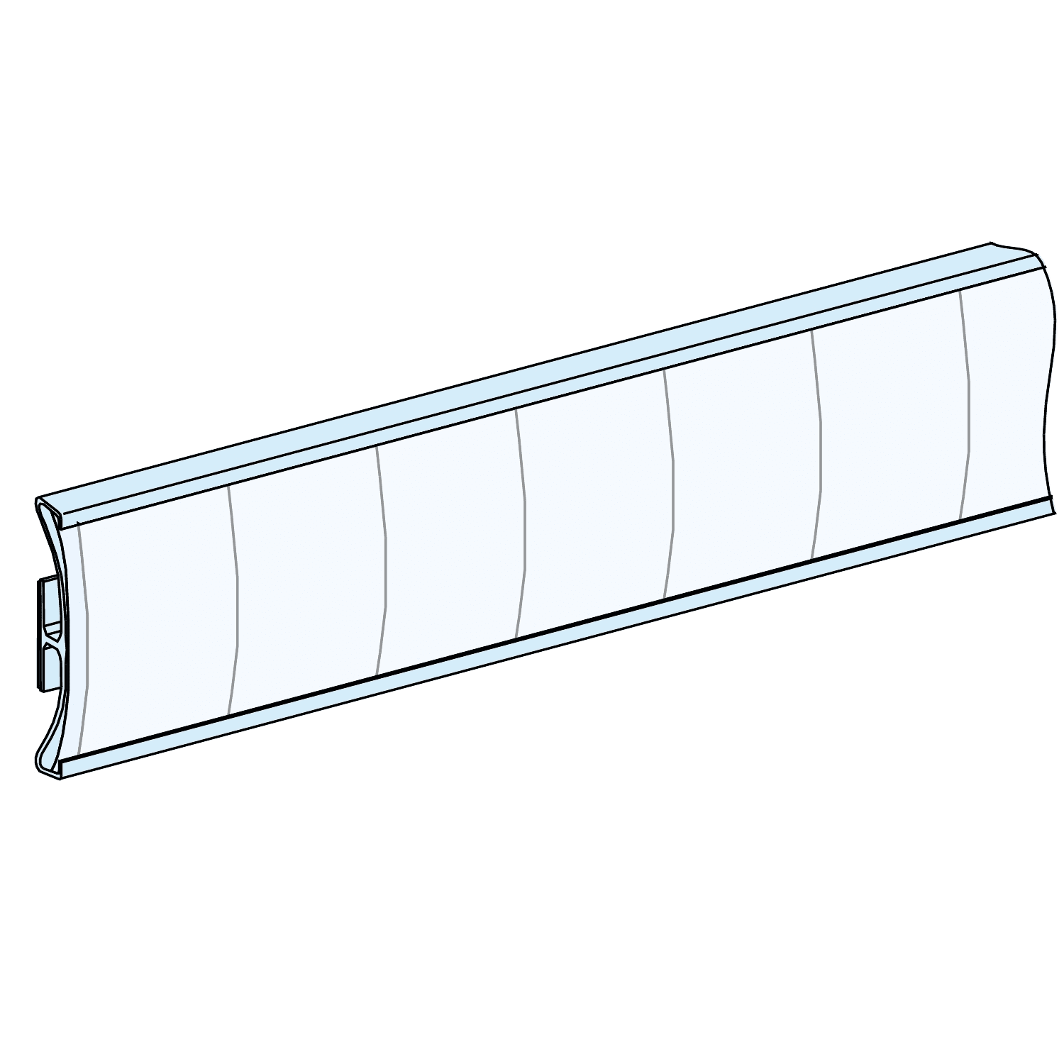 SCHNEIDER ELECTRIC - SNRLVS08905 12 PORTA ETICHETTE H24MM L180
