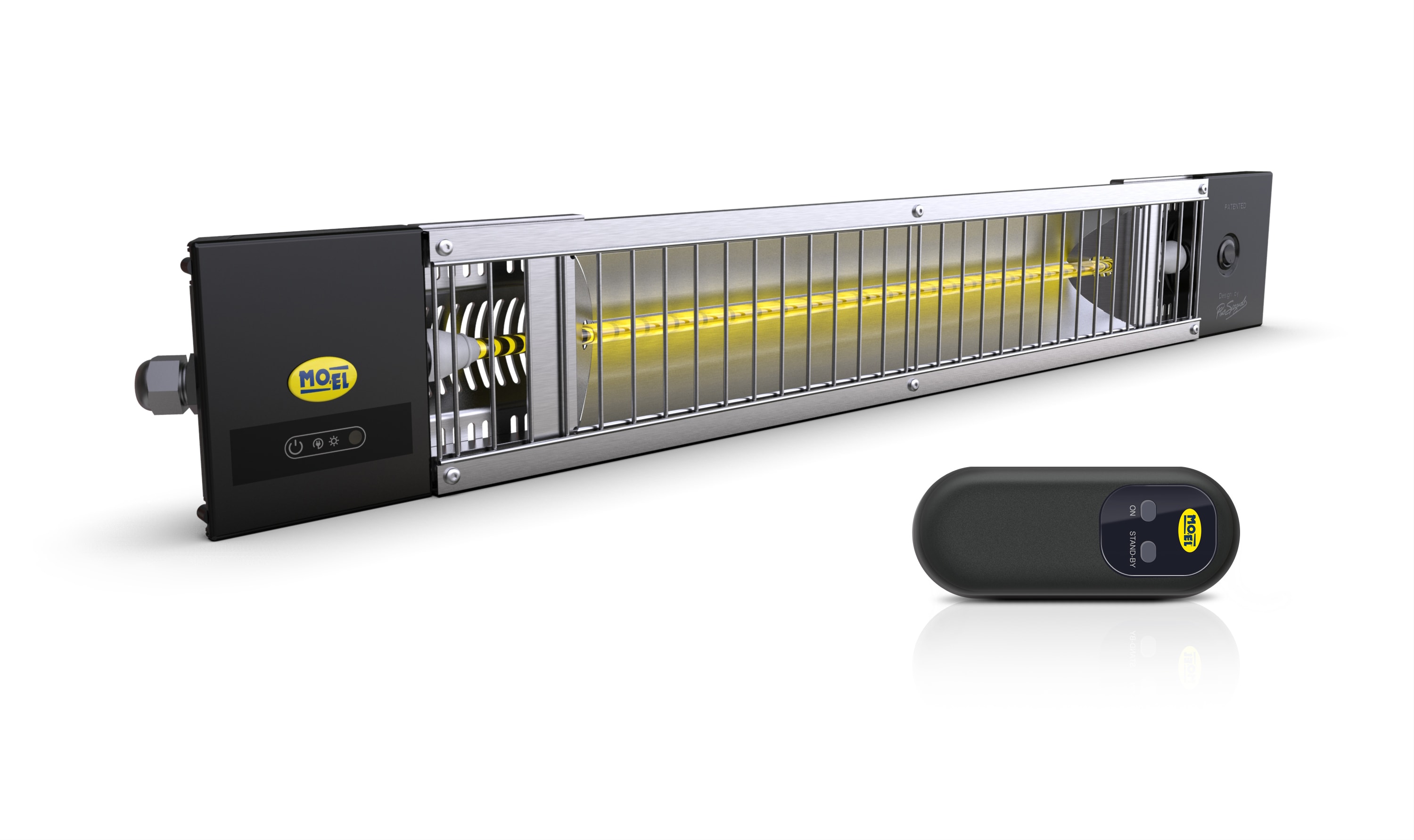 MO EL - MOE722CRC PETALO 1200W IR-B S.SCHUKO TELECOMANDO