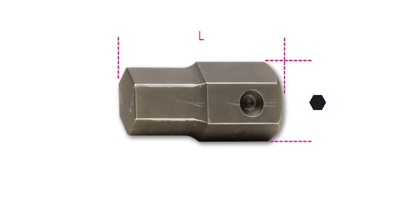 BM SPA - BMM007270224 Inserti maschio esagonale attacco 22 mm fosfatati