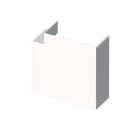 UNEX APARELLAJE ELEC - UNY73223-2 73 ANGOLO PIANO BIANCO 40X110 U24X
