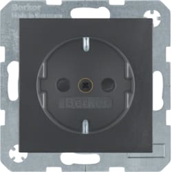 BERKER - BRK7341231606 B1 SCHUKO-STECKDOSE ANTHRAZIT, DAMASZ...