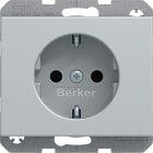BERKER - BRK7341357003 P.SCHUKO SERIE K5 ALU, ALLUMINIO ANOD