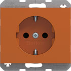 BERKER - BRK7341357014 PRESA SCHUKO SERIE K1 ARANCIONE LUCIDO