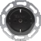 BERKER - BRK73415521 PRESA SCHUKO SERIE 1930/GLAS NERO LUCIDO