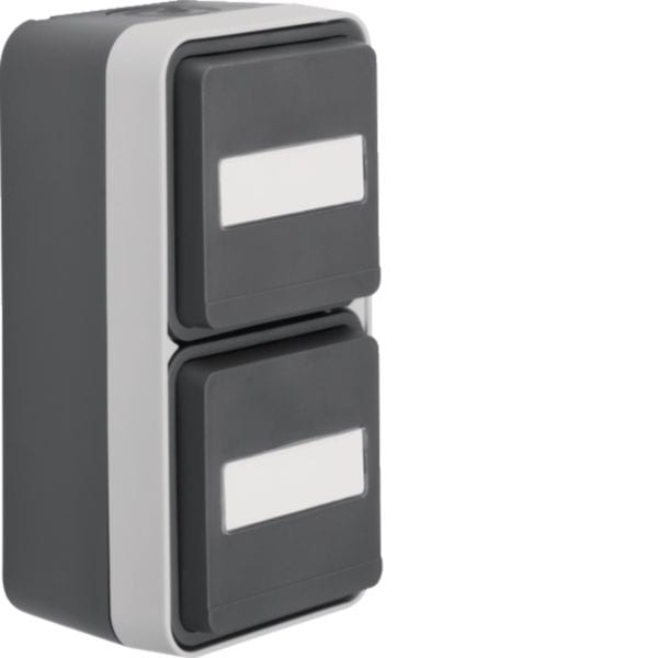 BERKER - BRK7341703535 P.SCHUKO DOP + COP + ETICH.VERT.W1 GRIGI