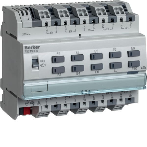 BERKER - BRK75219000 MOD.KNX TP 10 IN 230 VCA X GUIDA DIN 6M