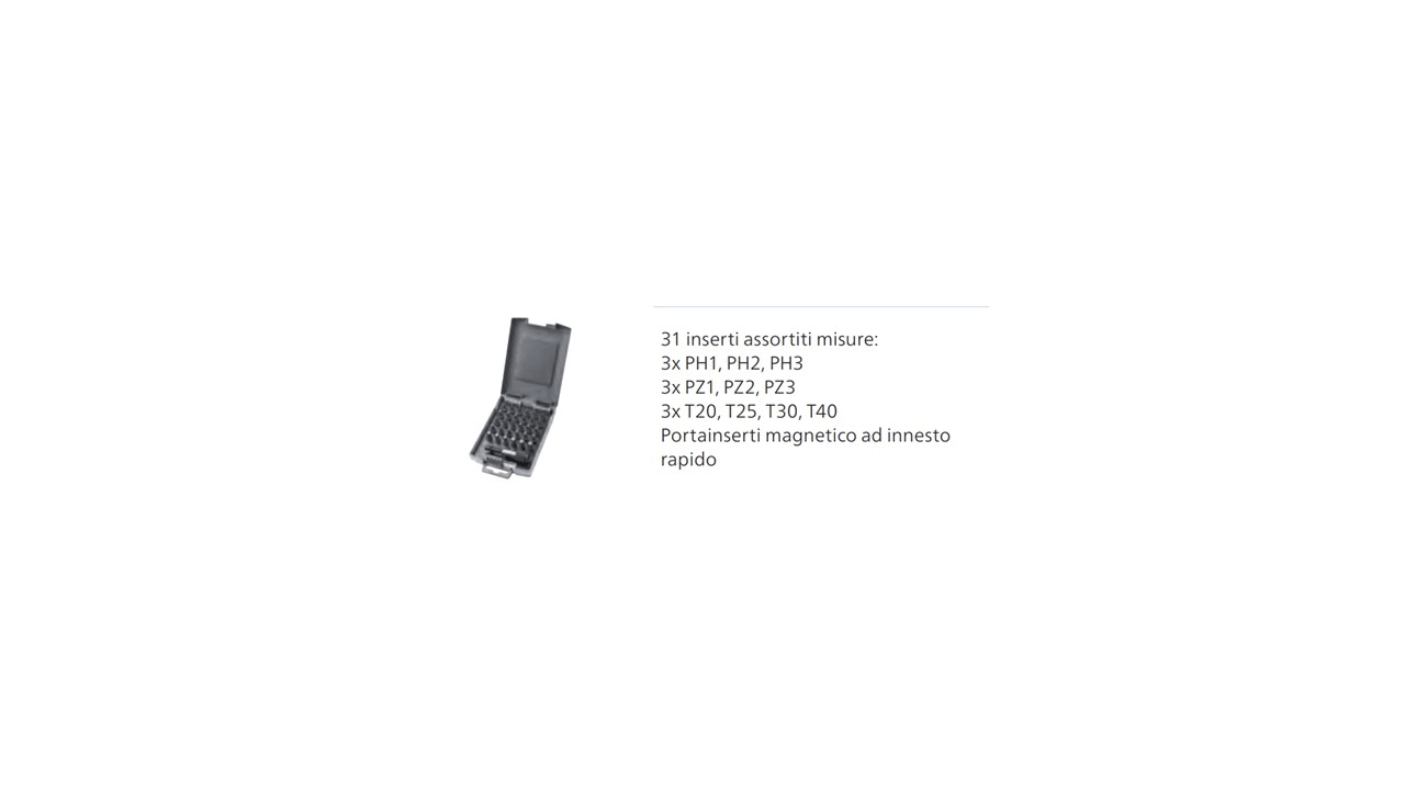 HIKOKI POWER TOOLS - HIA752248 KIT INSERTI 31 ARTICOLI L25MM