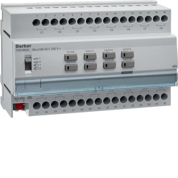 BERKER - BRK75319004 MOD.KNX+ TP 16 OUT 16A AC1 230V CAP 8M