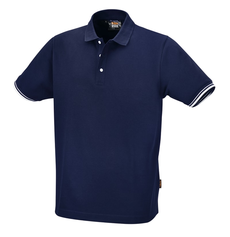 BM SPA - BMM075470200 POLO COTONE-PIQUE BLUE TG. XS