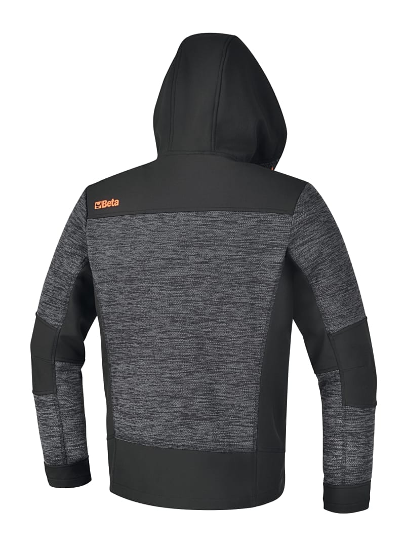 BM SPA - BMM076370002 FELPE PILE-SOFTSHELL C/CAPPUC. GREY TG.M