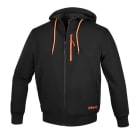 BM SPA - BMM076650003 FELPE ZIP LUNGA C/CAPPUCCIO BLACK TG. L