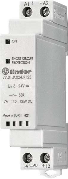 FINDER SPA - FIN770190249125 RELÈ MODULARE SSR 17.5mm 7A DC