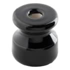 LE PROLUNGHE SAS - PRG7760 ISOLATORE NERO CON VITE OTTONATA