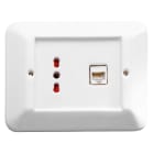 LE PROLUNGHE SAS - PRG7767/FU SERIE DELUX 2 PRESE CAT.6A FUME