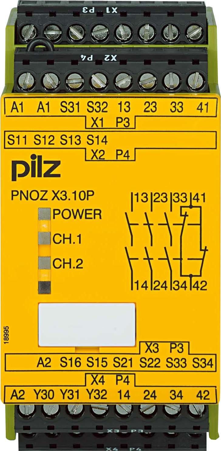 PILZ ITALIA SRL - PIZ777314 PNOZ X3.10P 24AC/DC 3NA+1NC+1PNP