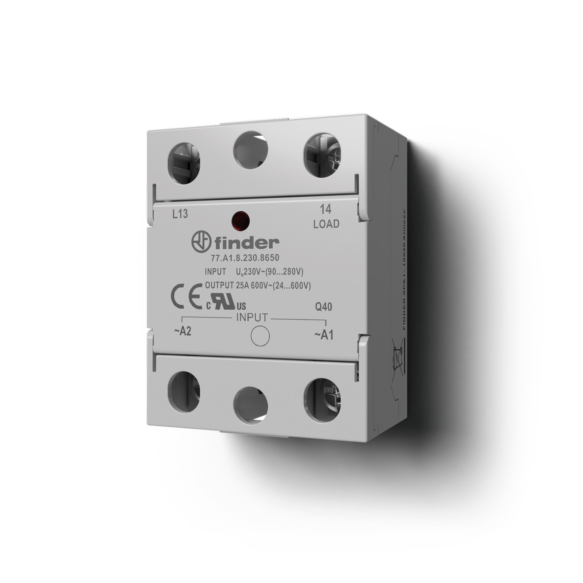 FINDER SPA - FIN77D182308250 RELE PANNELLO SSR 60A PANNELLO MONOFASE