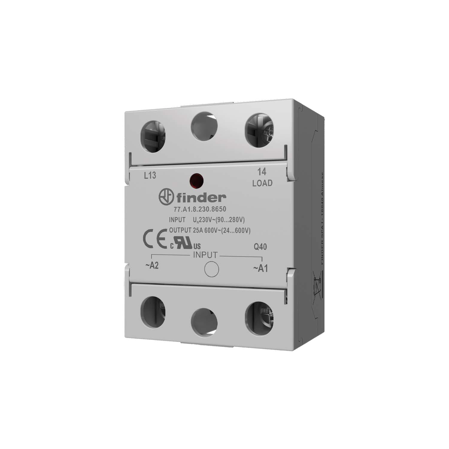 FINDER SPA - FIN77D182308250 RELE PANNELLO SSR 60A PANNELLO MONOFASE
