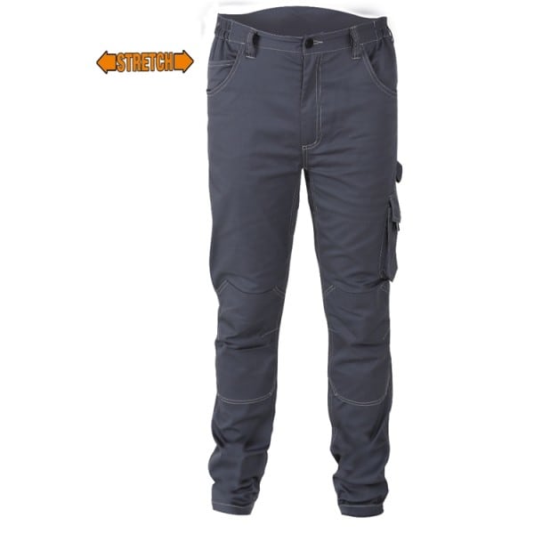BM SPA - BMM078300005 PANTALONI TWILL 250G STRETCH GREY TG.XXL