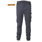 BM SPA - BMM078300005 PANTALONI TWILL 250G STRETCH GREY TG.XXL