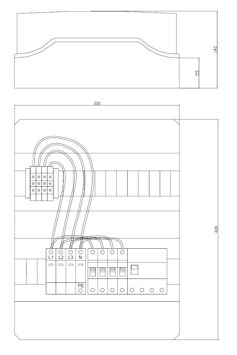ITALWEBER SPA - ITW7850295G QUADRO DI CAMPO AC TRIFASE 16A