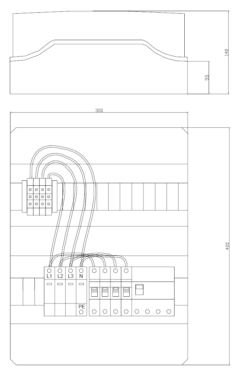 ITALWEBER SPA - ITW7850299G QUADRO DI CAMPO AC TRIFASE 20A