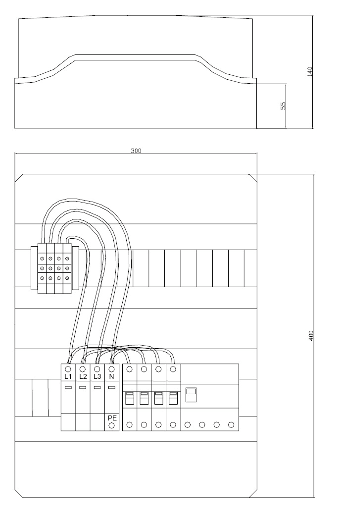 ITALWEBER SPA - ITW7850301G QUADRO DI CAMPO AC TRIFASE 25A