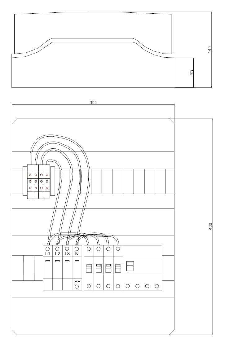 ITALWEBER SPA - ITW7850311 QUADRO DI CAMPO AC TRIFASE 32A