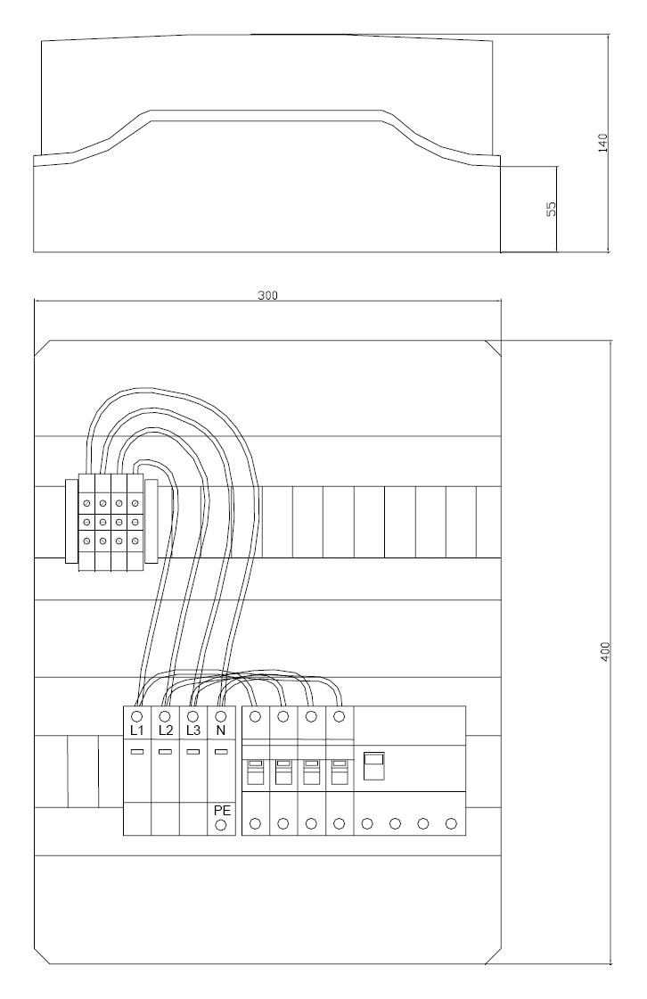 ITALWEBER SPA - ITW7850311 QUADRO DI CAMPO AC TRIFASE 32A