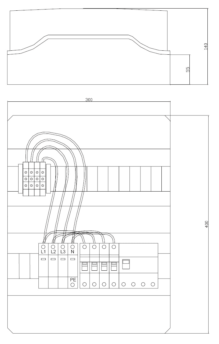 ITALWEBER SPA - ITW7850312G QUADRO DI CAMPO AC TRIFASE 40A