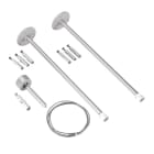 LINEA LIGHT (ILED) - ILDTR4105-5 SET DEVIATORI SOFFITTO H30 GRIGIO M