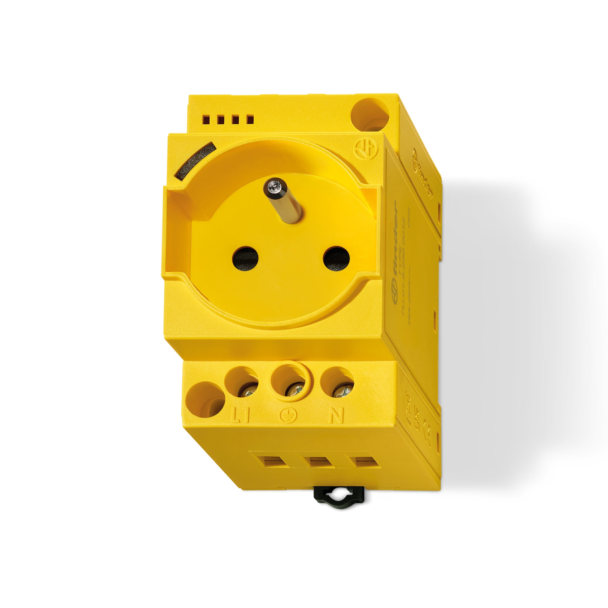 FINDER SPA - FIN7U0182300002 PRESA DA QUADRO-FR GIALLA