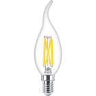 SIGNIFY ITALY SPA - PHLMLVEN40927E14 MASTER, LED, BA35, 40 W, E14, 2200 K, 2700 K, 470 lm, CRI 90, 25000 ore, Vetro