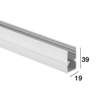 LINEA LIGHT (ILED) - ILD83034 PROFILO 39X19 ANODIZZATO ARGENTO 1M