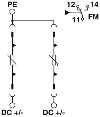 PHOENIX CONTACT - PHC2907874 VAL-SEC-T2-2+0-120DC-FM SPD TIPO 2