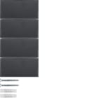 BERKER - BRK80164785 SENS.TASTI QUADR KNX S1/B3/B7 X ANTR+ALU