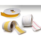 CEMBRE SPA - CEM44096B TARGHETTE SEGNACAVO CON TUBETTO, SERIE FLAT, PREFUSTELLATE, PER TUBETTI PMF, IN PVC RIGIDO