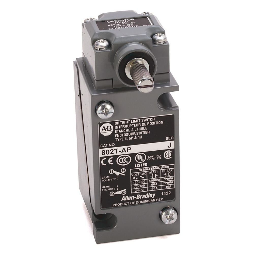 ROCKWELL AUTOMATION - RCK802T-ATP1 METAL PLUG-IN OILTIGHT LIMIT SWITCH