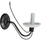 LE PROLUNGHE SAS - PRG8030 APPLIQUE E14 1 LUCE PIATTINO D.12CM+CAND