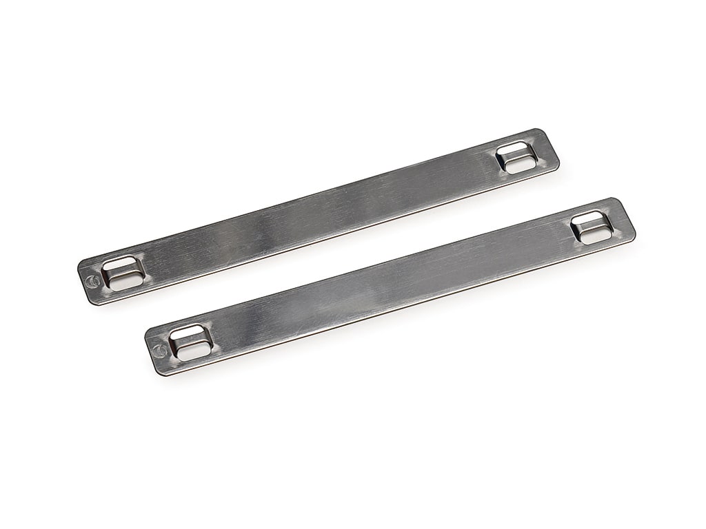 CEMBRE SPA - CEMSMP01A10X90 TARG.IN ACCIAIO INOX 10X90 MM.