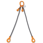 BM SPA - BMM080970243 Pendente per sollevamento con ganci Self-Locking e accorciatori catena a 2 bracci, grado 8