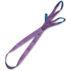 BM SPA - BMM081500020 Braca per sollevamento 1t viola nastro piatto a due strati, asole rinforzate, poliestere alta tenacitĂ  (PES)