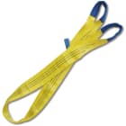 BM SPA - BMM081560040 Braca per sollevamento 3t giallo nastro piatto a due strati, asole rinforzate, poliestere alta tenacitĂ  (PES)